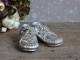 Dekorace stříbrné dětské botičky - 6*13*5cm