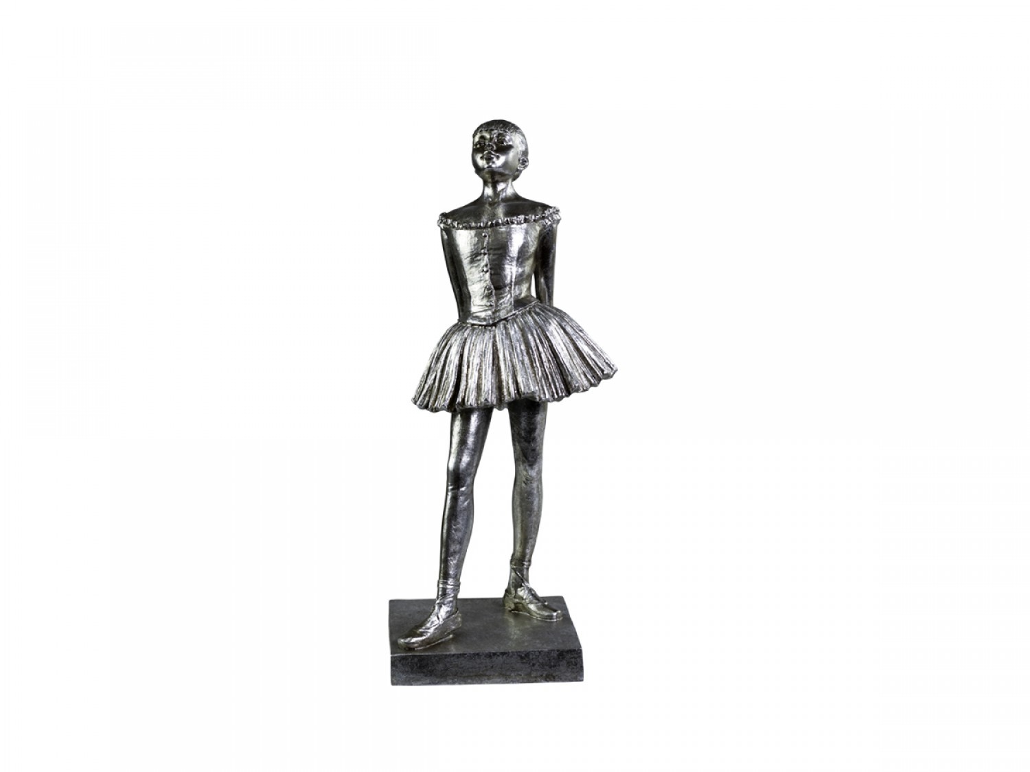 Dekorace stříbrné antik baleríny Toulon - 17*13*39 cm