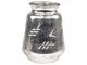 Stříbrná antik skleněná dekorační váza Silb - Ø 11*15cm