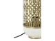 Šedo-zlatá kovová lampa Rohat - Ø17*37cm / E27 Light & Living