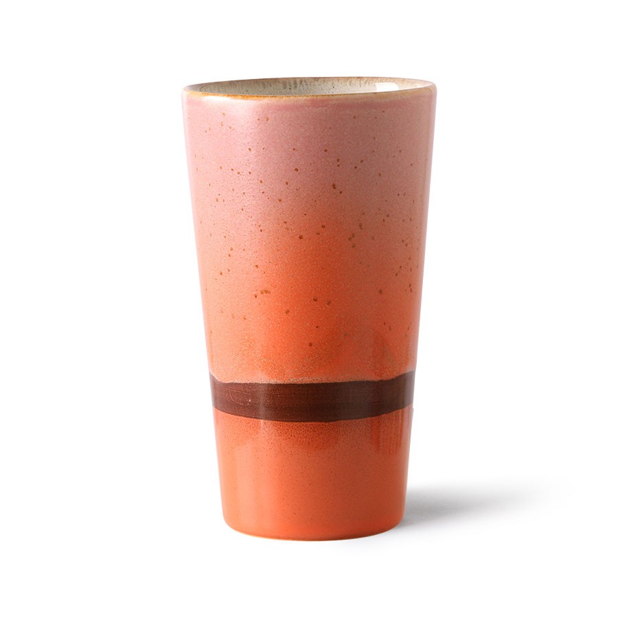 Barevný retro hrnek na latté Mars - Ø 7,5*13cm / 280ml