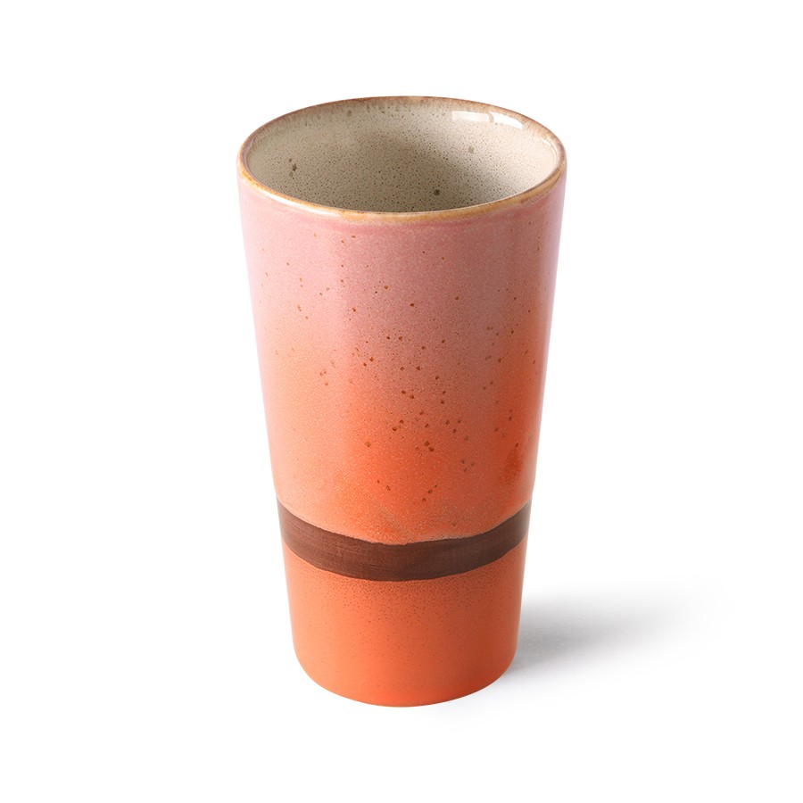 Barevný retro hrnek na latté Mars - Ø 7,5*13cm / 280ml