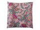 Růžový čtvercový polštářek s květy Paisley - 45*45*15cm