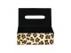 Kožený zásobník na papírové kapesníky Leopard - 25*14*9 cm