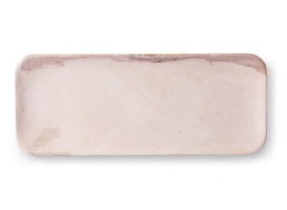 Luxusní růžový mramorový podnos  Marble pink - 30*12*1,5cm  