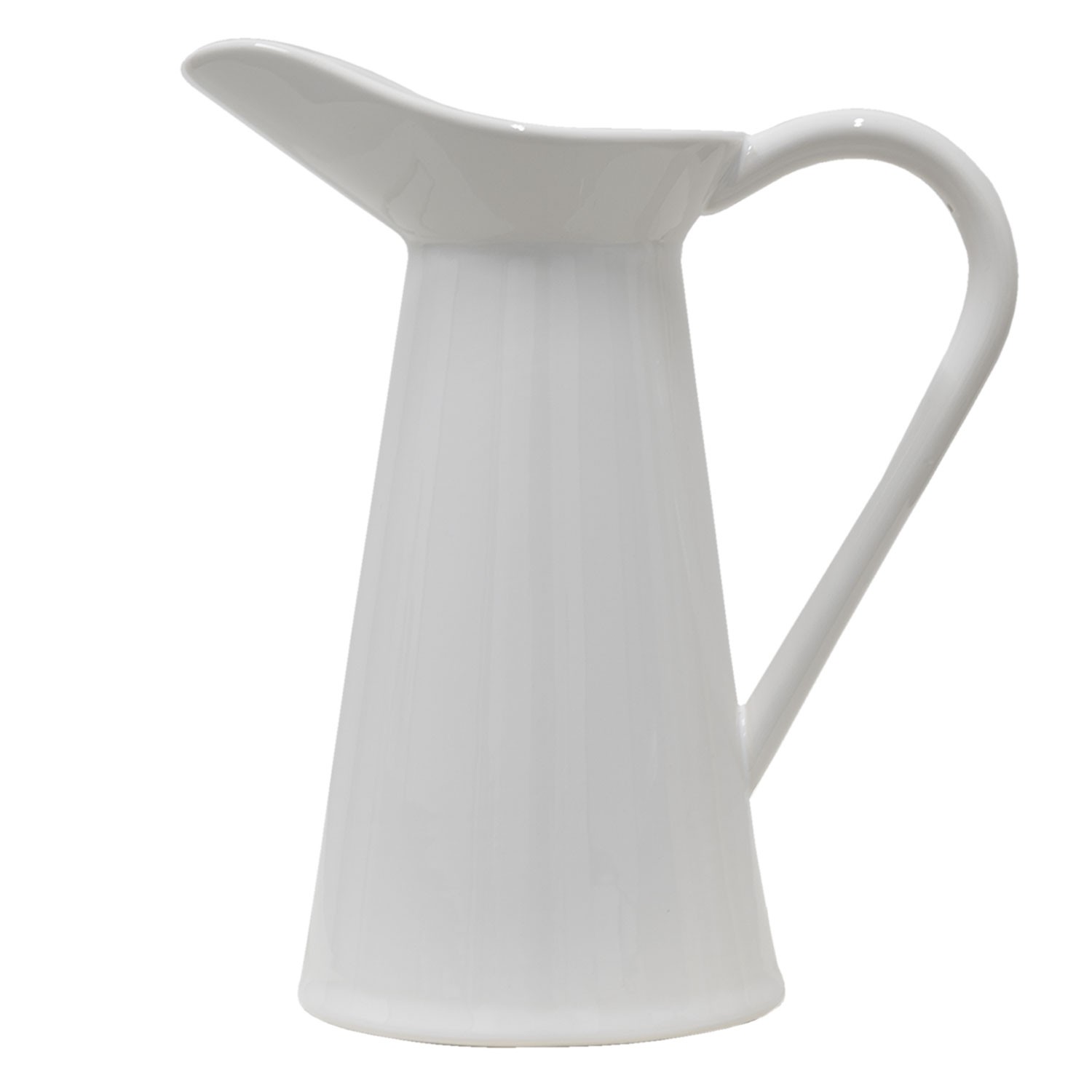 Bílý keramický retro džbán - 23*13*25 cm