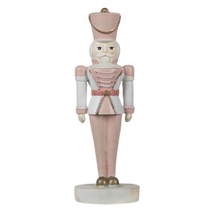 Dekorace růžový Louskáček - 10*9*26 cm