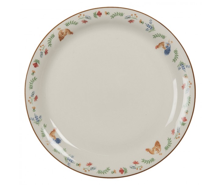 Porcelánový dezertní talířek Chicken and Rooster- Ø 20 cm