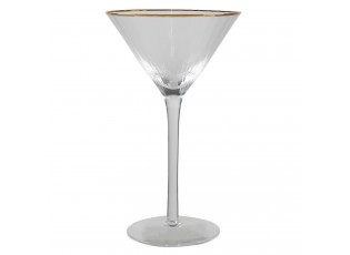 Sklenice na martini se zlatou linkou - Ø13*20 cm / 250ml