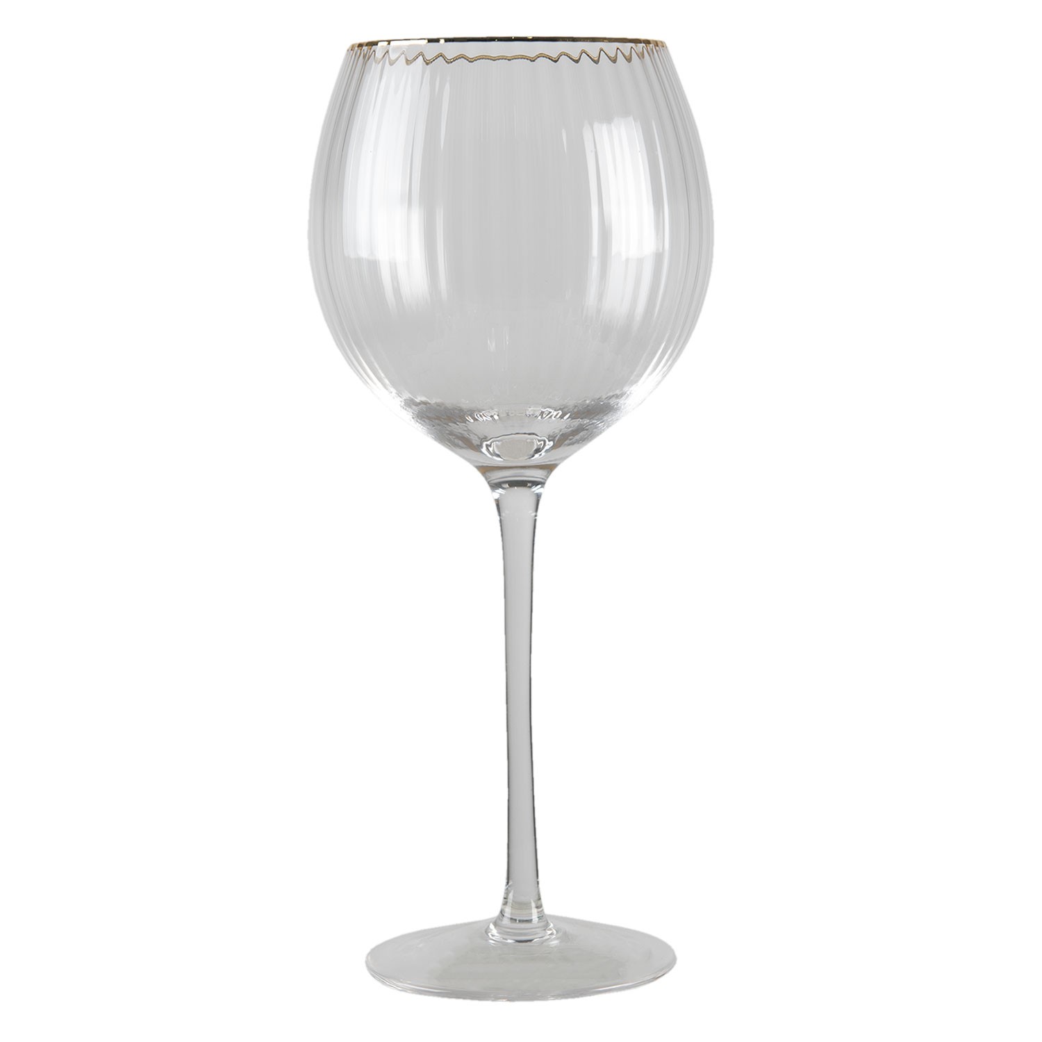Sklenice na víno se zlatou linkou - Ø10*22 cm / 500ml