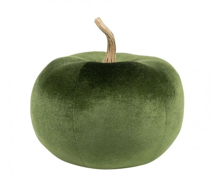 Zelené sametové dekorativní jablko Apple M - 26*25*25cm