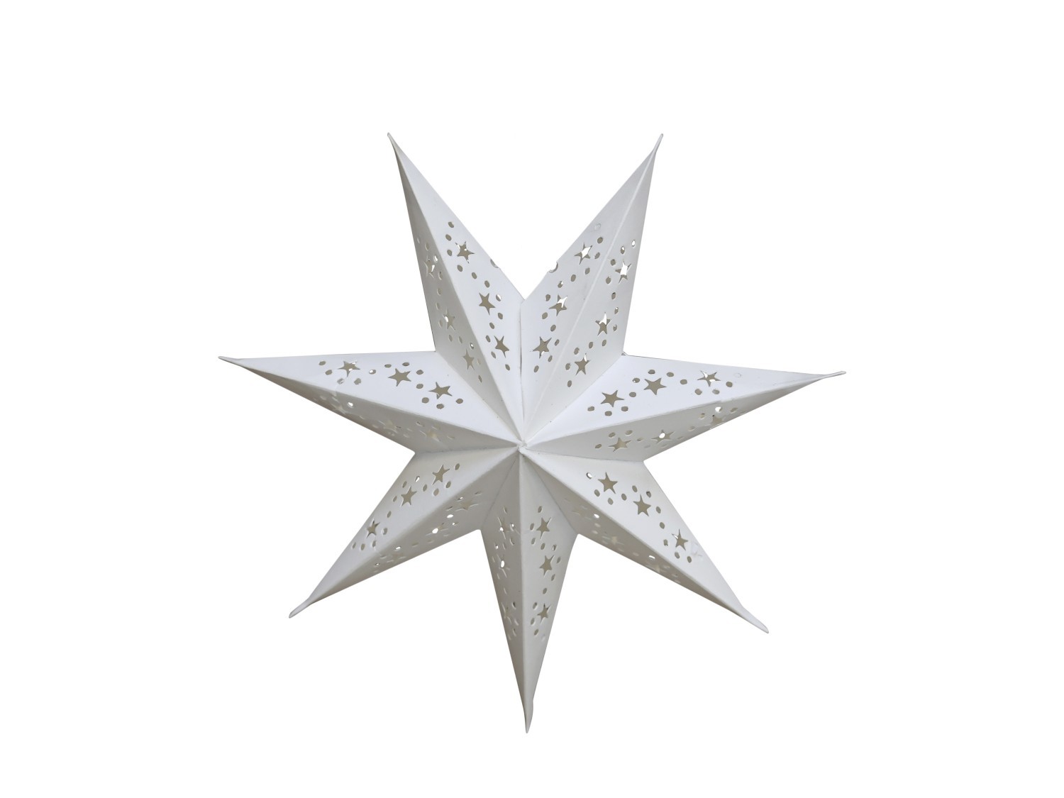 Bílá papírová hvězda Vintage - 22 cm 51088119 (51881-19)