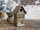 Bronzový antik kovový domek na svíčku - 8*9*15cm Chic Antique