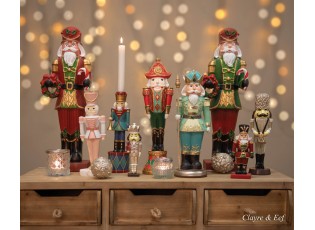 Vánoční dekorativní soška Louskáčka s dárečky - 6*4*19 cm