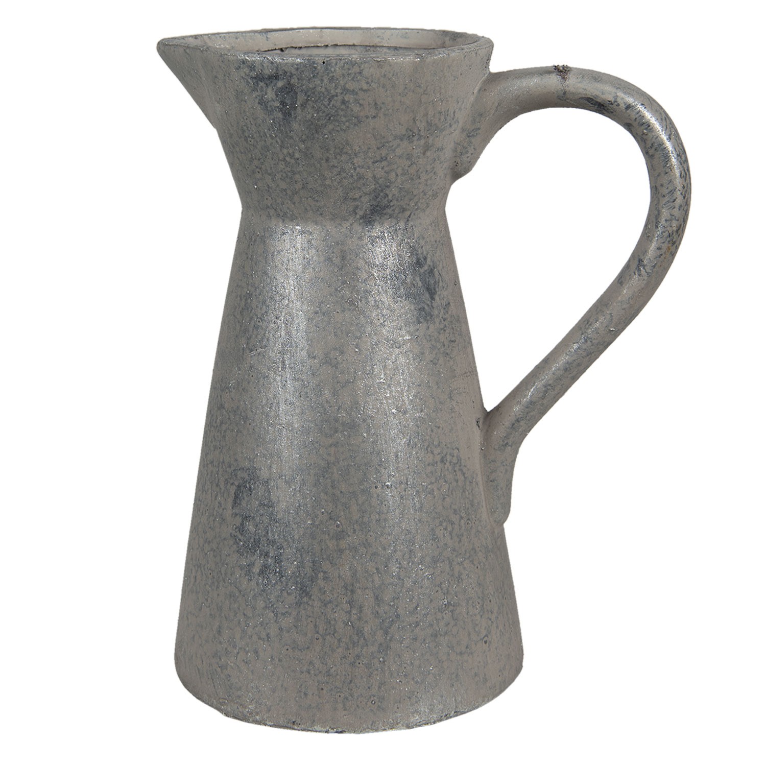 Šedý antik keramický dekorační džbán Malio - 20*13*25 cm Clayre & Eef