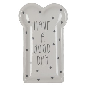 Keramický talíř Good day - 10*17*2 cm