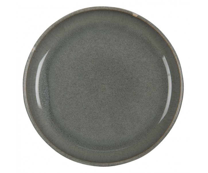 Šedý dezertní talíř - Ø 21*2 cm