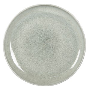 Zeleno-šedý keramický talíř Kasey - Ø 28*3 cm
