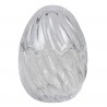 Skleněná úložná nádoba s víkem ve tvaru vajíčka - Ø 9*12 cm Barva: TransparentníMateriál: skloHmotnost: 0,435 kg