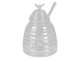 Skleněná dóza na med - Ø 10*14 cm / 450 ml