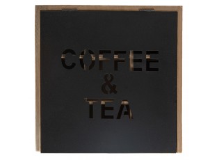 Krabička na čaj Coffee & Tea - 24*25*8 cm