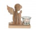 Dřevěný svícen andílek na čajovou svíčku - 15*7*15cm