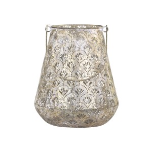 Champagne antik kovová lucerna Vireon - Ø23 *28 cm