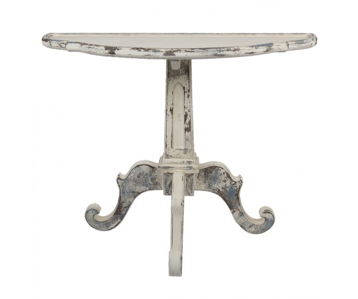 Béžový antik dřevěný odkládací konzolový stůl Henriette - 100*42*84 cm