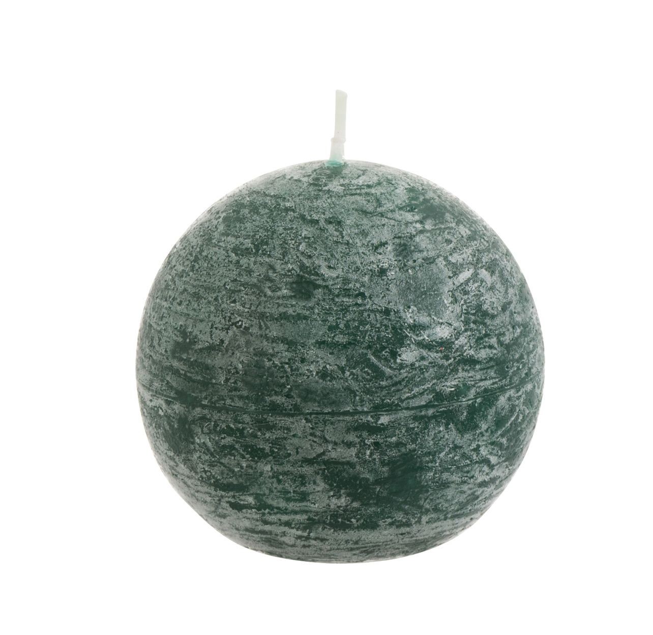Tmavě zelená kulatá svíčka S - 6,5*6,5*6,5 cm J-Line by Jolipa