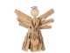 Přírodní dřevěný anděl z větviček se srdíčkem Heart branches - 32*15*30cm