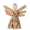 Přírodní dřevěný anděl z větviček se srdíčkem Heart branches - 32*15*30cm
Materiál: dřevo, kovBarva: přírodní