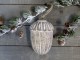 Dřevěná mango dekorace s patinou žalud Acorn antique - Ø 11 * 15cm