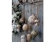 Dřevěná mango dekorace s patinou žalud Acorn antique - Ø 11 * 15cm