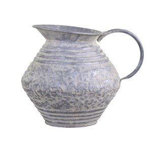 Zinkový antik plechový džbánek Juggy s patinou - Ø14*18 cm