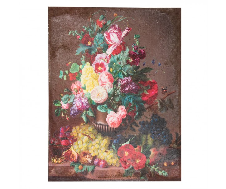 Vintage obraz Květiny - 60*3*80 cm