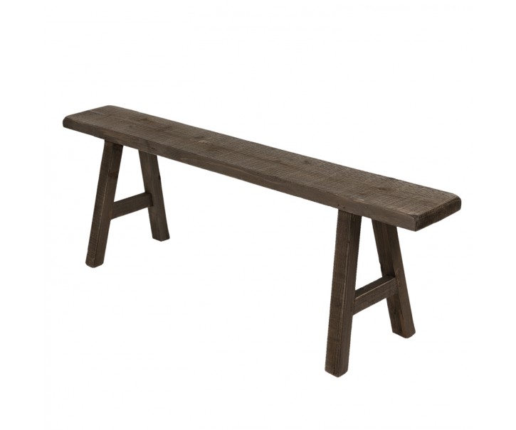 Hnědá dřevěná lavice Vionella - 108*27*36 cm