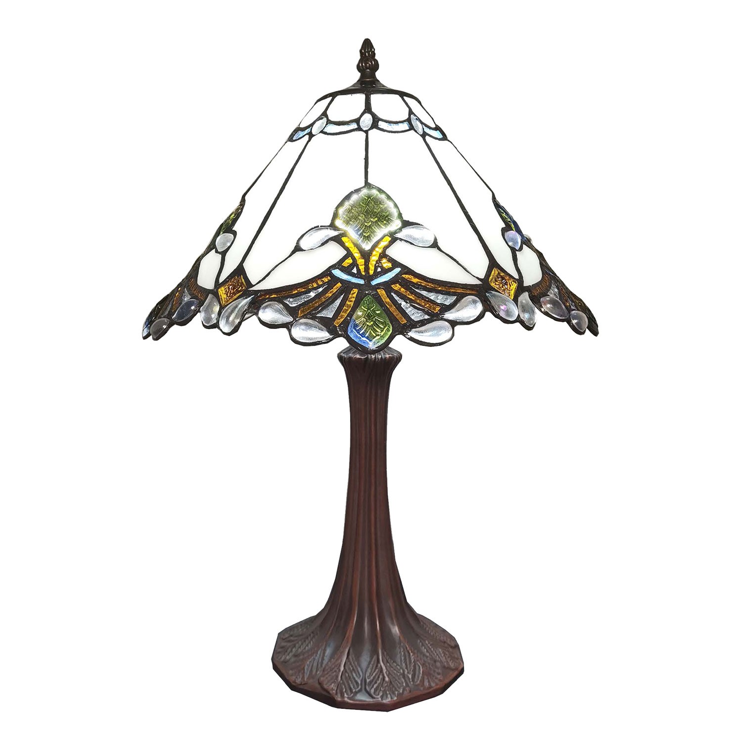 Stolní Tiffany lampa Janni II - Ø 31*43 cmE27/max 1*40W Clayre & Eef