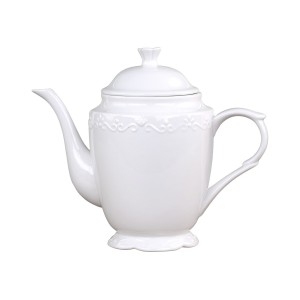 Porcelánová čajová konvice s krajkou Provence - 12*20 cm/ 0.9L