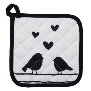 Dětská chňapka - podložka s ptáčky Love Birds - 16*16 cm