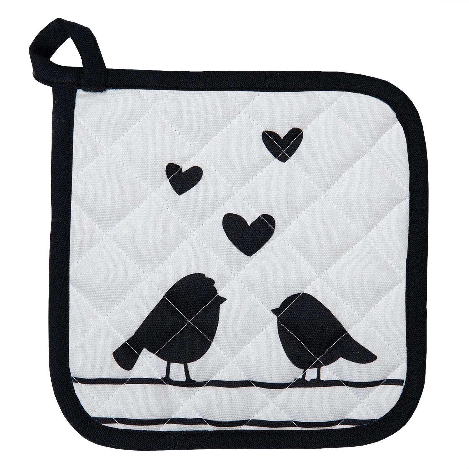 Dětská chňapka - podložka s ptáčky Love Birds - 16*16 cm