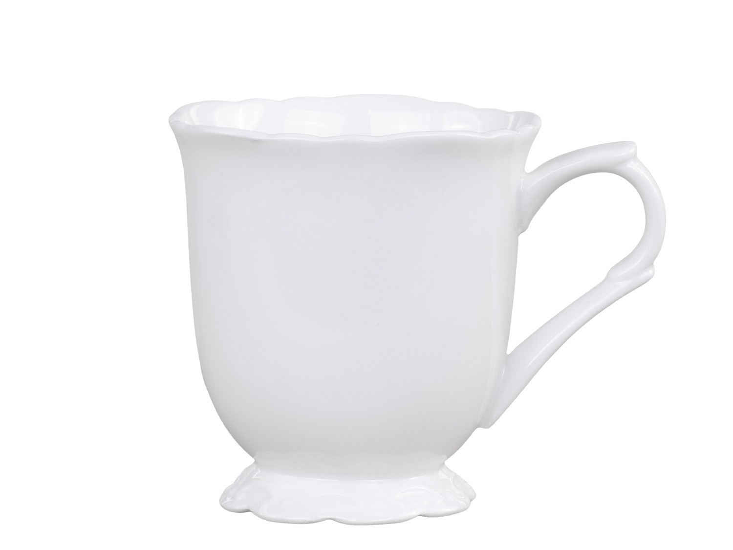 Porcelánový hrnek s krajkou Provence lace - 10cm / 0.3L