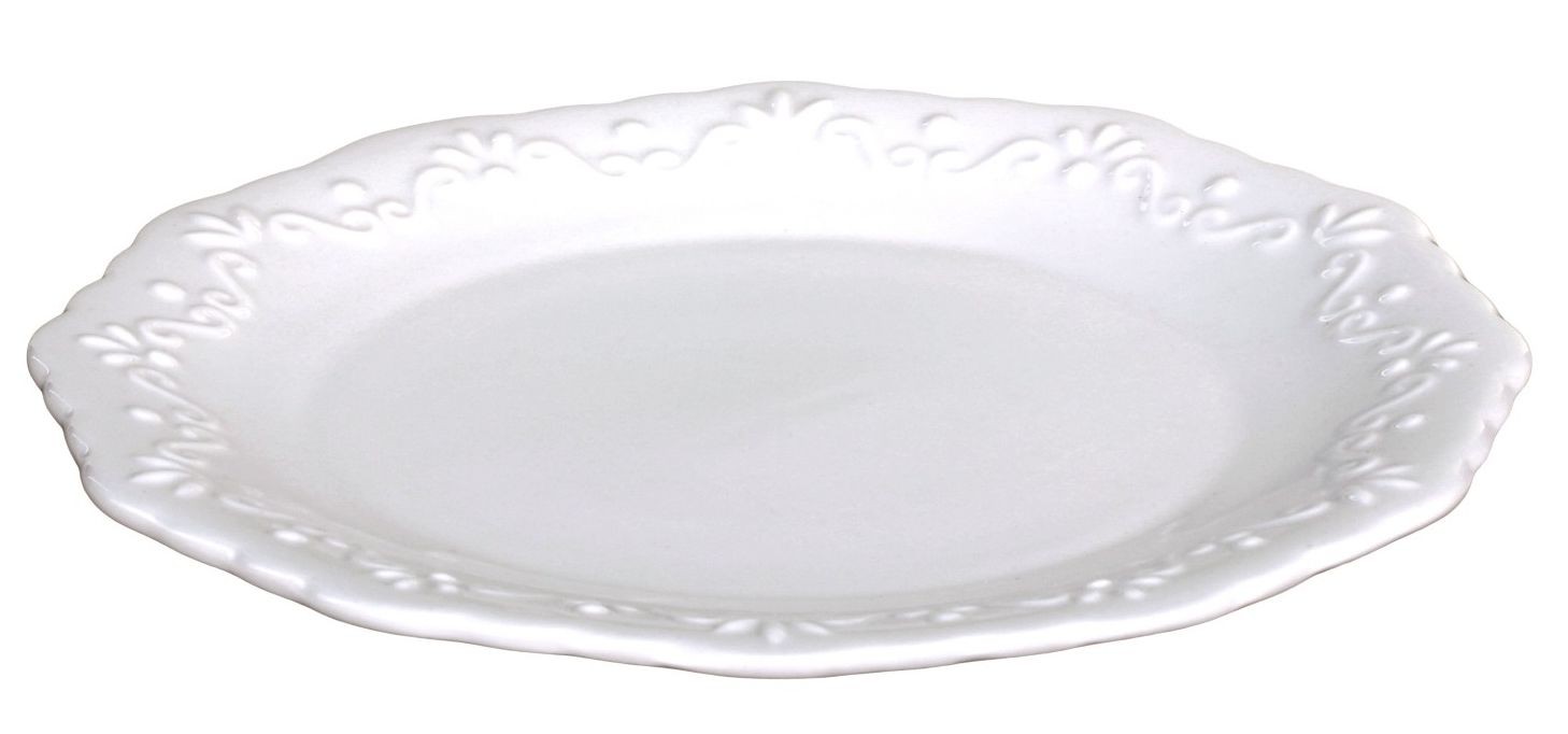 Porcelánový dezertní talířek s krajkou Provence lace - Ø 19cm Chic Antique