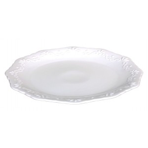 Porcelánový jídelní talíř s krajkou Provence lace - Ø 27cm
