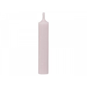 Růžová úzká krátká svíčka Short dinner rose - Ø 2 *11cm / 4.5h