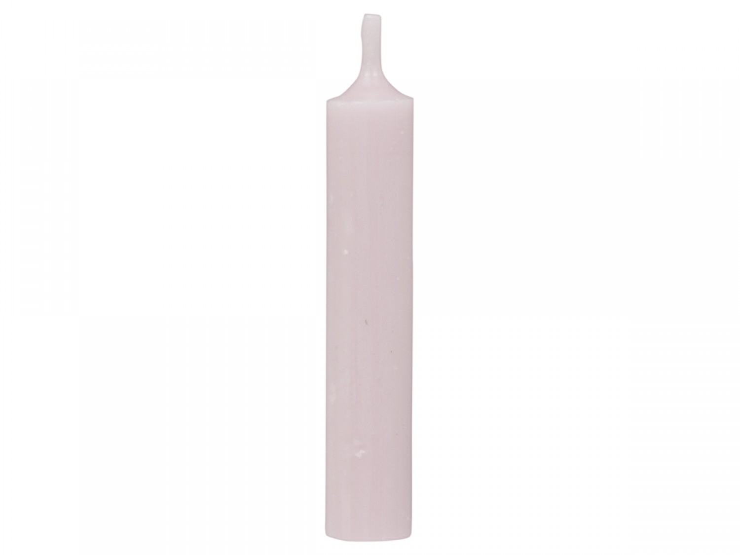 Růžová úzká krátká svíčka Short rose - Ø 2 *11cm