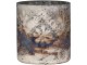 Champagne antik skleněný svícen na čajovou svíčku Grindi - Ø 9*10 cm