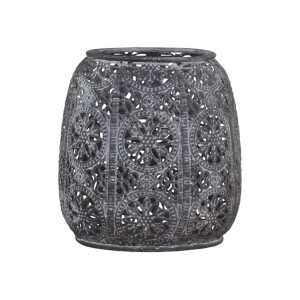 Zinkový kovový vintage svícen Vire zinc - Ø 12*12 cm
