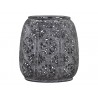 Zinkový kovový vintage svícen Vire zinc - Ø 12*12 cm Materiál: kovBarva: zinková antik s bílou a stříbrnou patinou