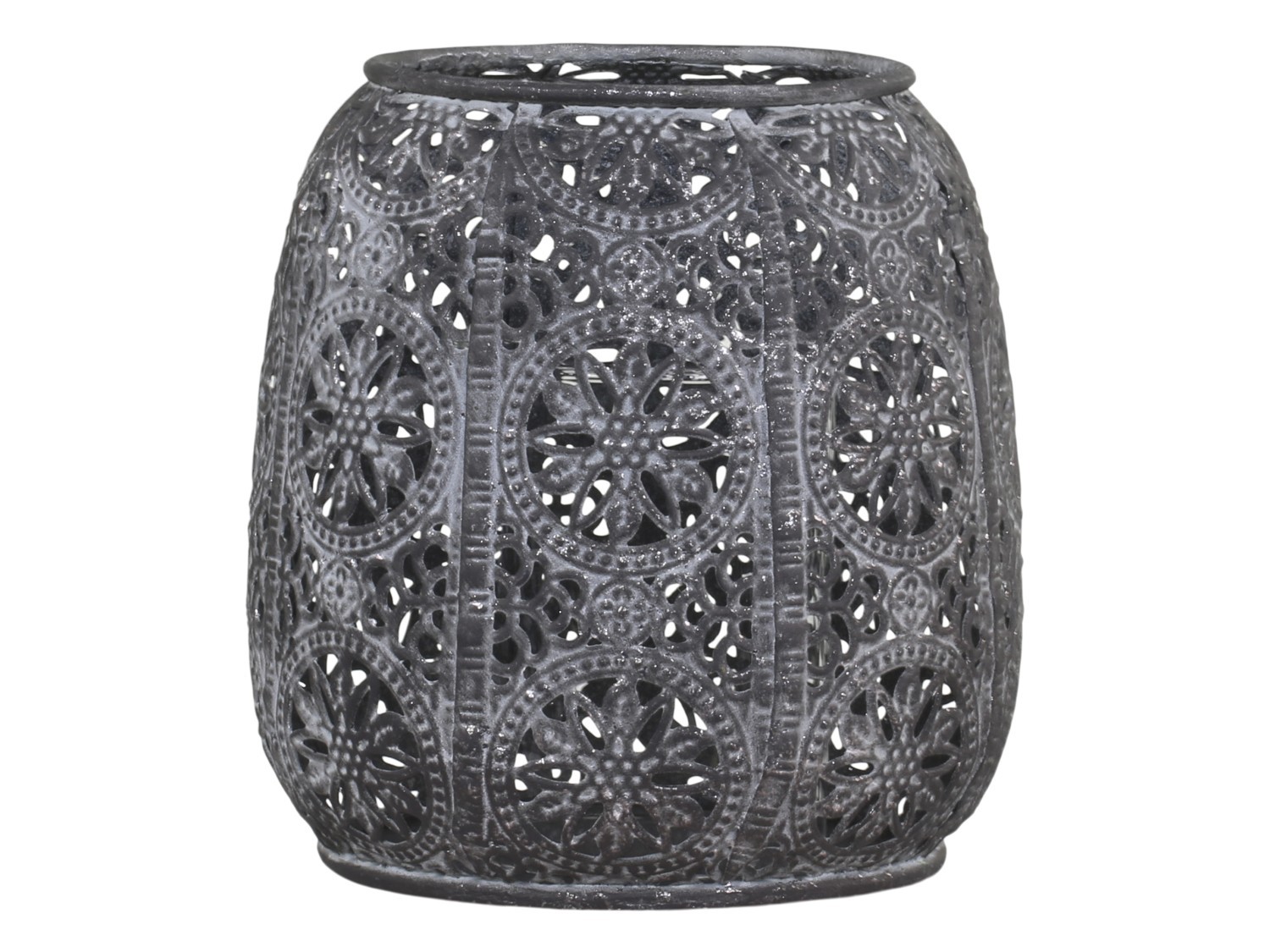 Zinkový kovový vintage svícen Vire zinc - Ø 12*12 cm
