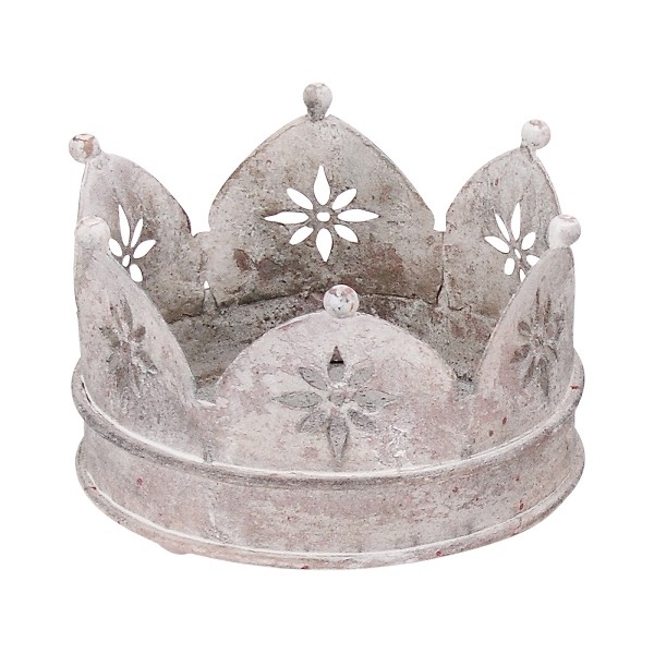 Vintage kovová dekorativní koruna - 18*15*11cm